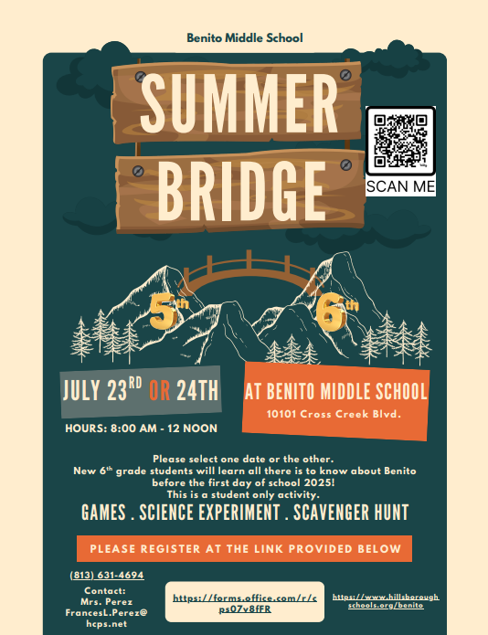  Summer Bridge for Incoming 6th Graders